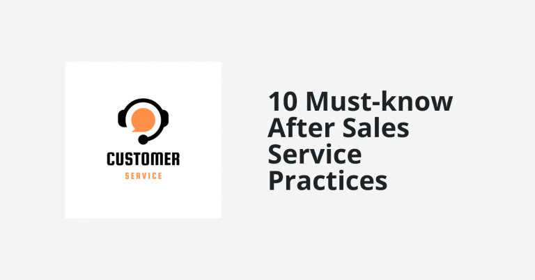 after sales service practices