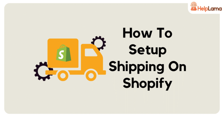 setting up shipping on shopify