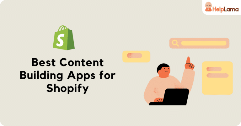 Content Building Apps for Shopify