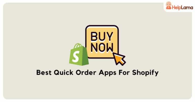 quick order apps for shopify