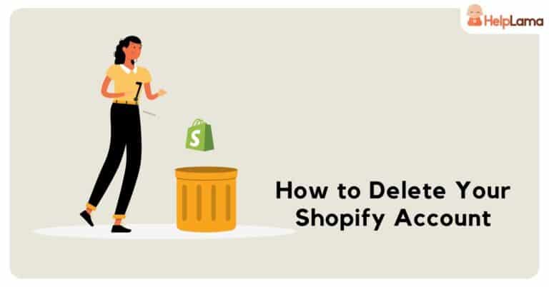 delete shopify account