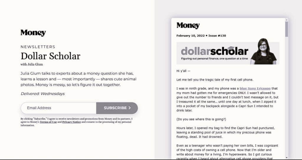 Financial Services Email Marketing Examples Money