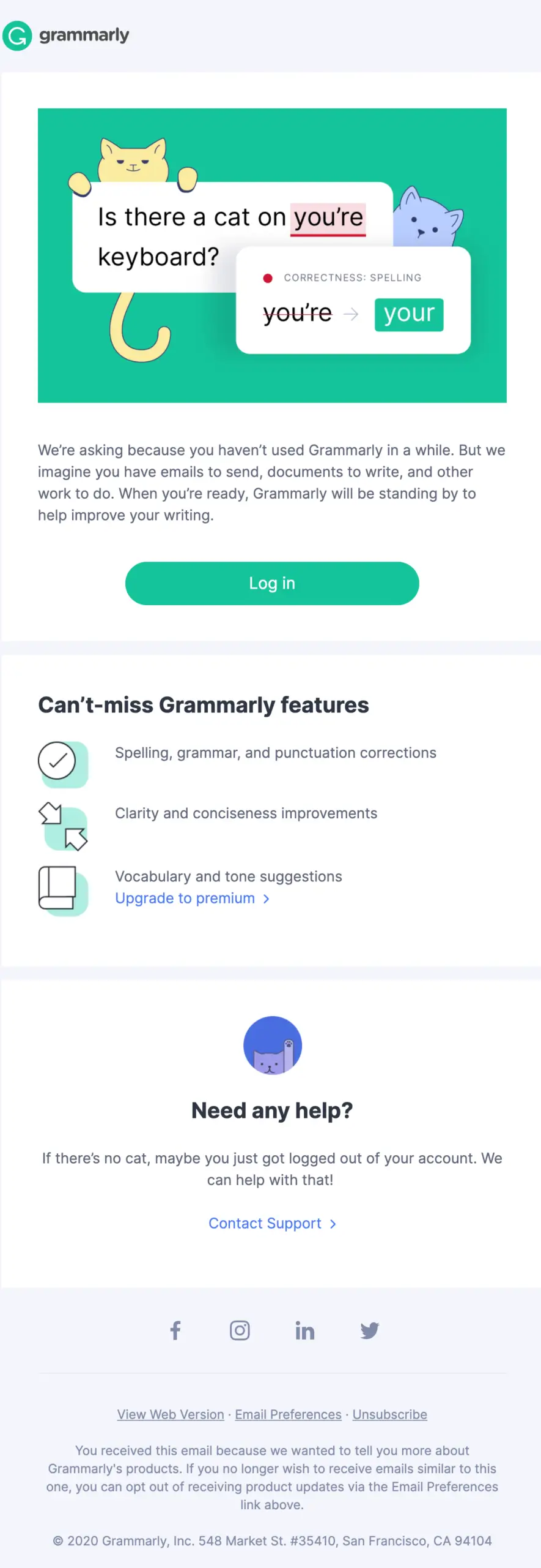promotional email example