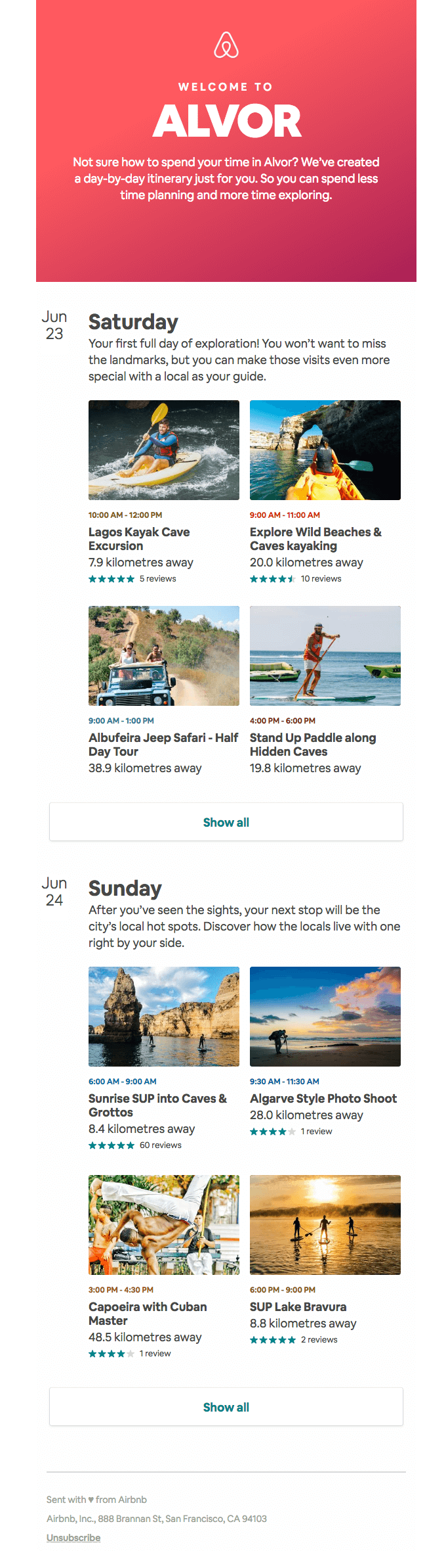 promotional email example