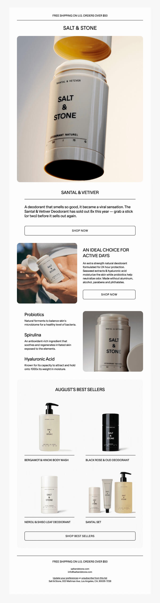 re engagement email examples Salt and stone